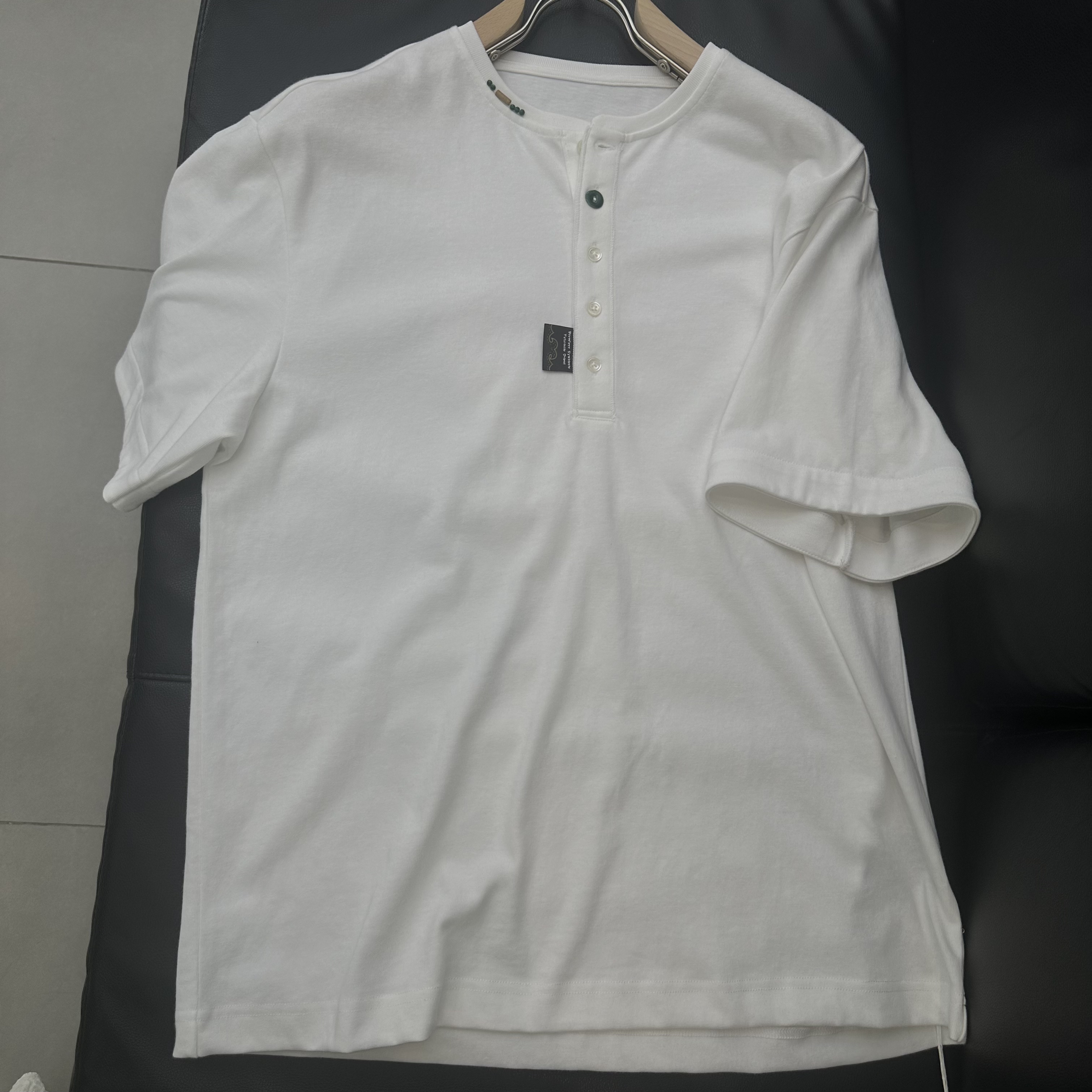 2026夏季新款白色短袖T恤男美式复古纯棉高级感上衣