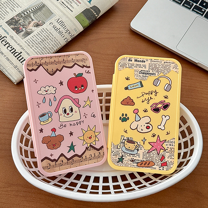 可爱音符小房子美瞳盒