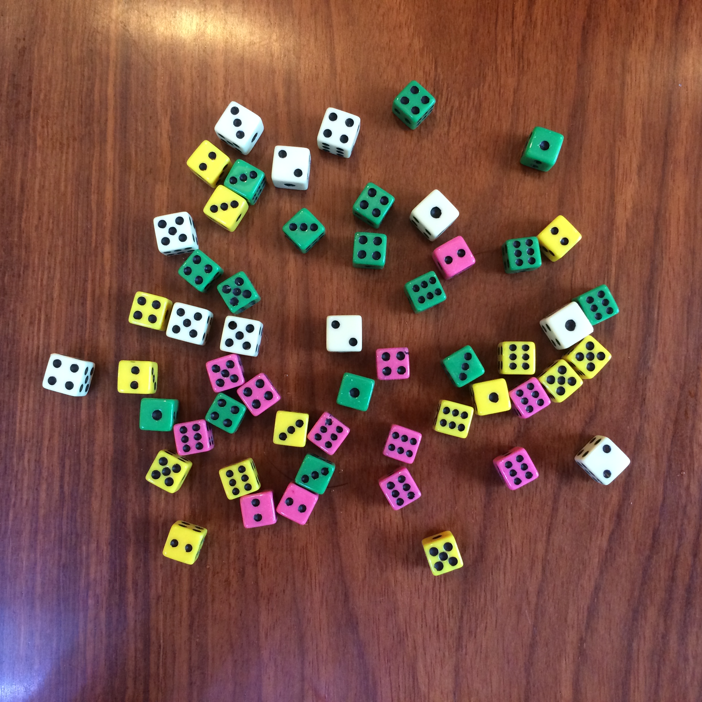 DIY方角8mm拼图平面模型设计骰子