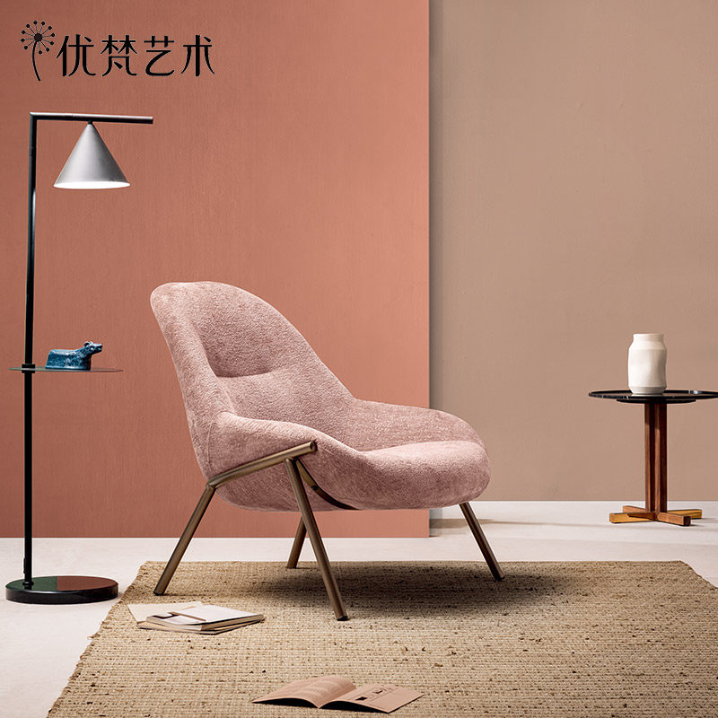 优梵艺术感觉现代简约沙发椅布艺设计师单椅艺术休闲椅客厅蛋椅-E|ruв категории жилой мебели, места категории, Председатель класса, диван - от Buy2taobao.com для оказания профессиональной услуги покупки агента Taobao