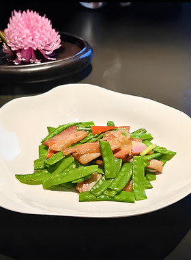 酒店陶瓷异形不规则炒菜盘热菜餐具浅盘土菜馆川菜小炒特色菜盘子