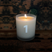 FLORAMUSE 白茶香薰蜡烛卧室持久天然香氛高级摆件节日伴手礼物