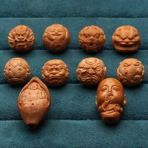 珠单籽环腰猴头单颗吊坠雕刻手链