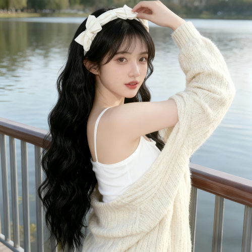 速卖通小蝴蝶结U型发箍