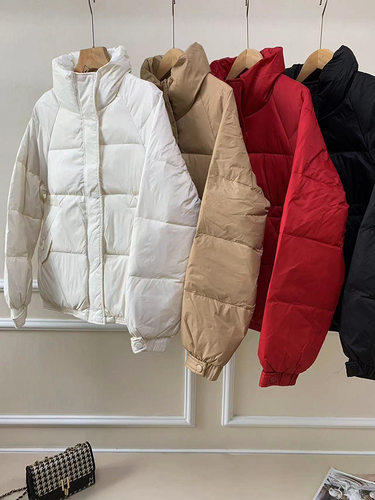 2025冬季新款羽绒服女白鸭绒短款羽绒面包服女冬装防寒保暖外套