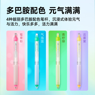 点石新品元气静响控双珠速干可静可响按动中性笔0195G