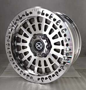 牧马人F150B40霸道FJ AX767车亮17寸ATX0值防脱圈轮毂7.5J 改装