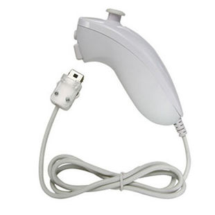 WIIU/WII左手柄 wii弯柄 wii鸡腿手柄 wii左手遥控器 Wii游戏手柄