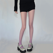 AYTofilms2026年春夏水钻紫色渔网袜镂空性感网袜闪钻bling美腿袜