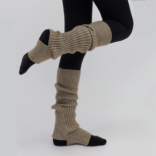 瑜伽护腿叠穿踩脚针织小腿腿套秋冬加厚保暖堆堆袜套 films