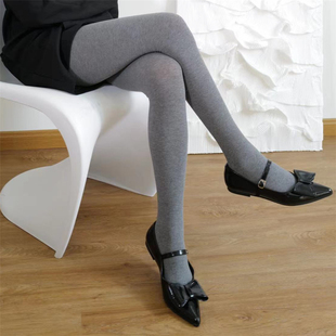 袜高腰美腿袜 显瘦黑色棉平板连裤 Tofilms秋冬高级灰打底袜经典