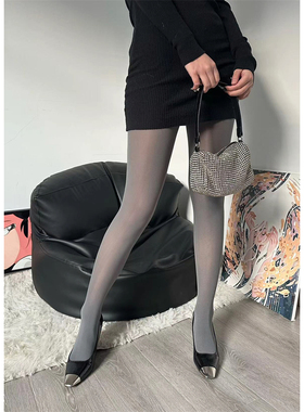 AY To films 早春格雷系灰色薄款彩色丝袜女连裤袜性感红色打底袜