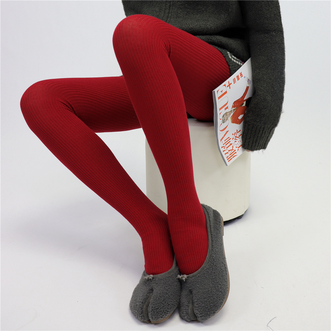 简约分趾保暖显瘦打底连裤袜