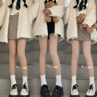 袜 2023光腿神器秋冬加绒双层纽扣替换肤色保暖连裤 Tofilms新款