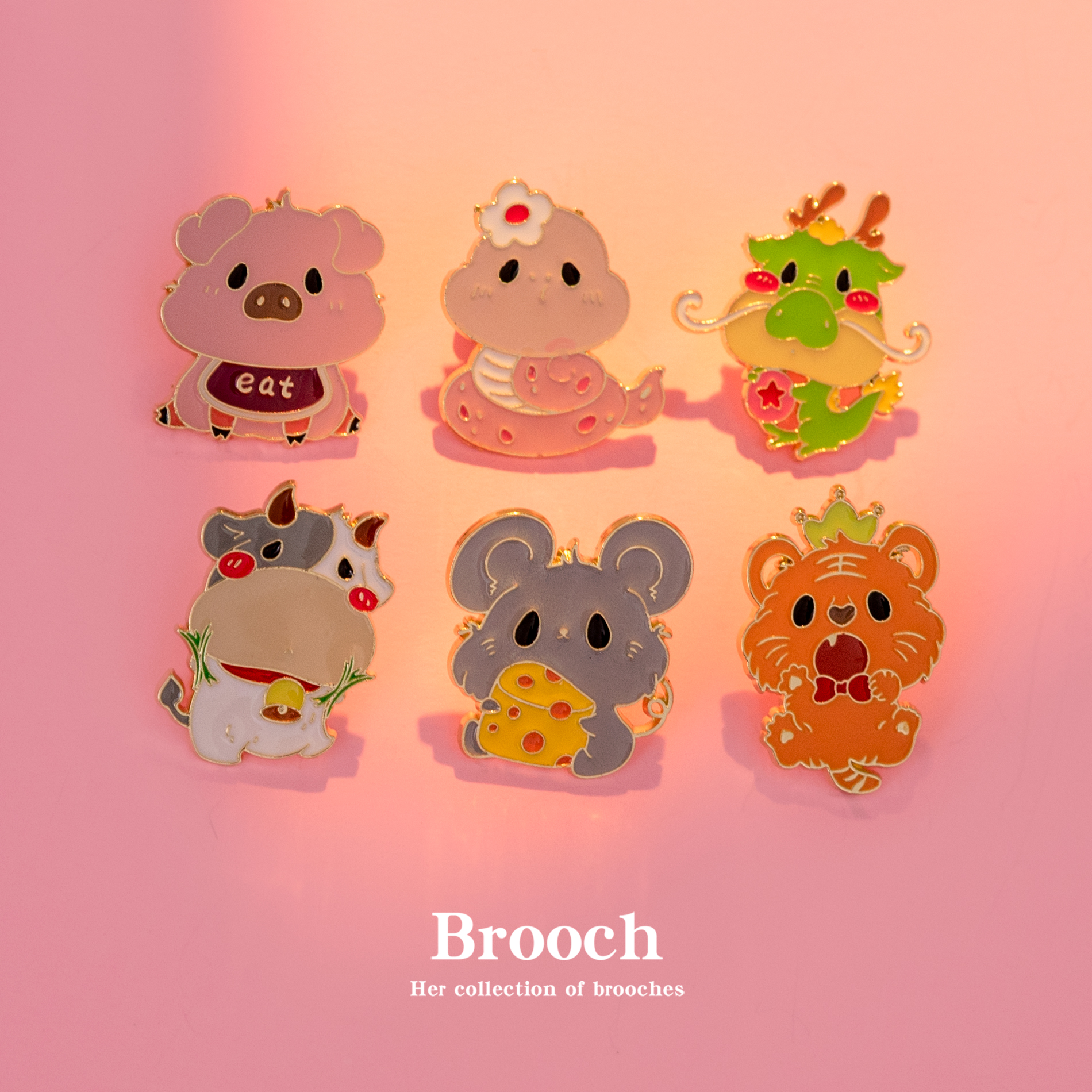 2024新款她然卡通胸针