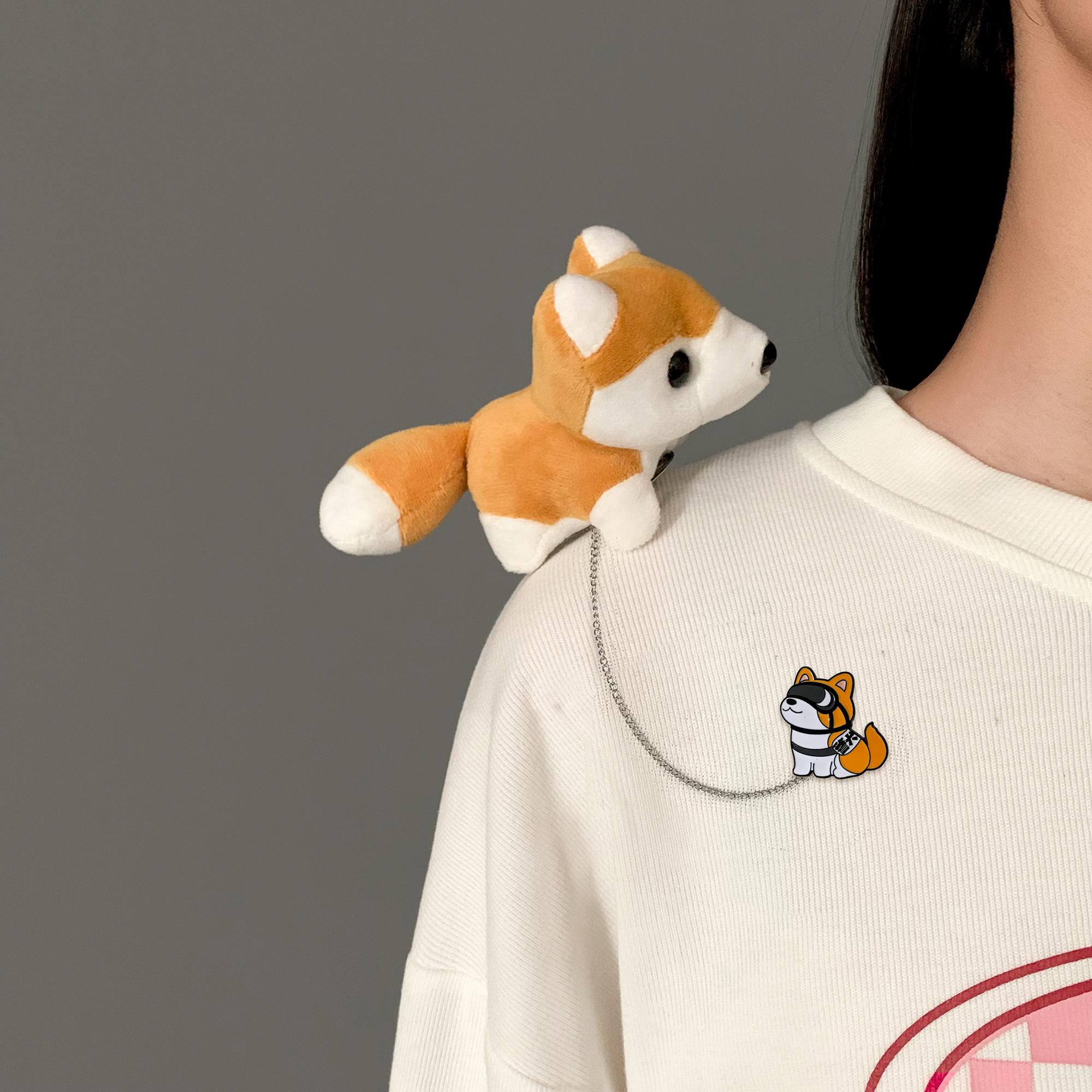 2024新款她然卡通毛绒胸针