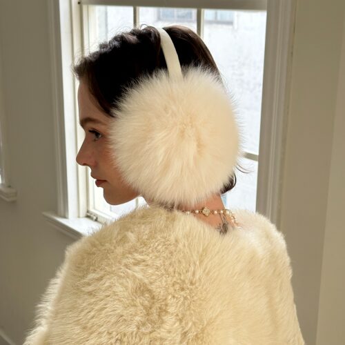 bella家『温暖系』水貂绒耳罩冬季可爱保暖绒毛防风耳套耳护百搭