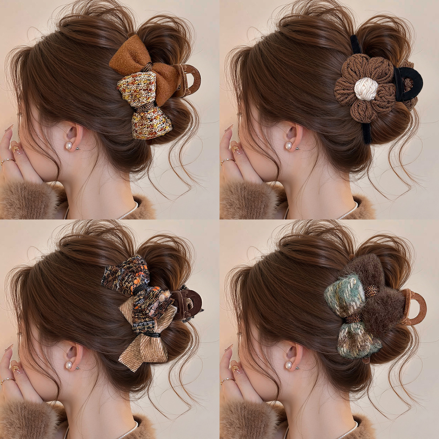 秋冬大号抓夹女高级感2025新款发量多发夹后脑勺鲨鱼夹子发卡头饰