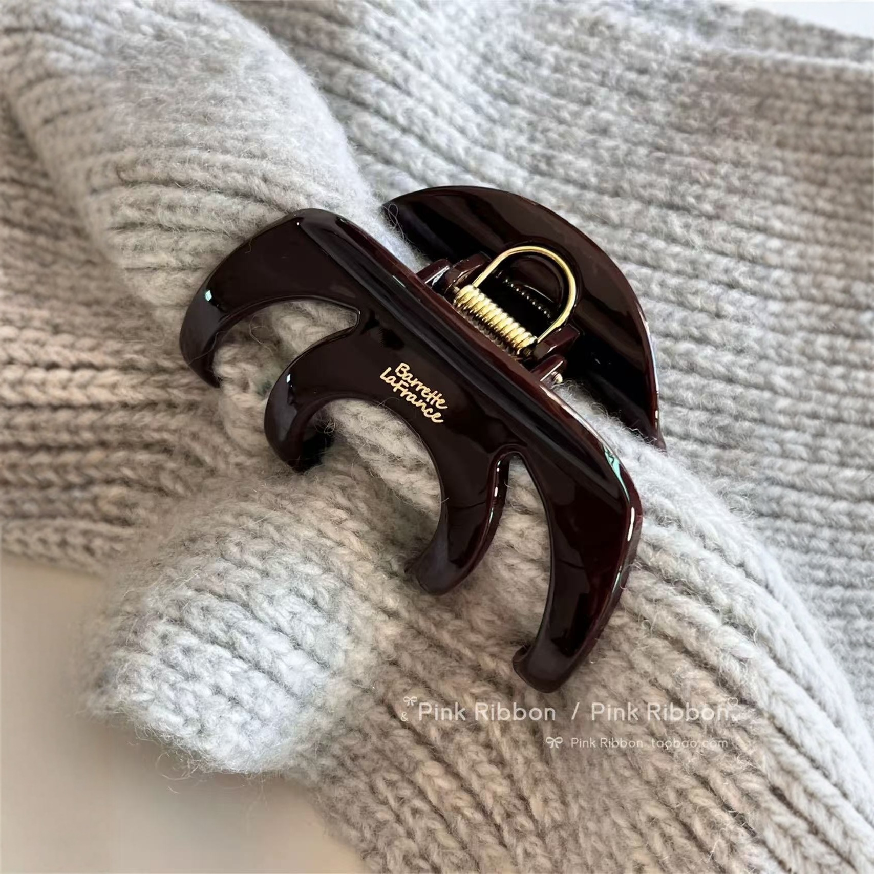 多发量入秋气质咖色南瓜抓夹后脑勺鲨鱼夹新款加厚发夹抓力紧发夹