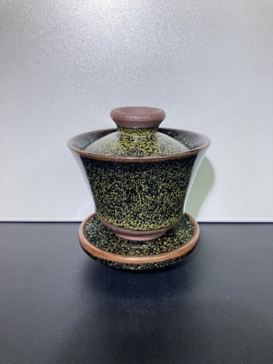 建窑建盏原矿原釉老气韵味茶末花主人三才盖碗建盏茶盏茶杯