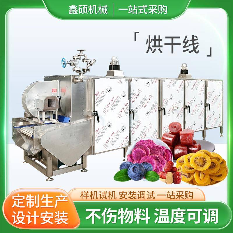 供应桑葚烘干线全自动连续多层带式干燥机蔬菜食品脱水烘干设备