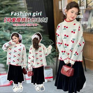 高领加厚保暖冬装 女大童毛衣冬季 女孩线衣打底衫 2025新款 针织毛衫