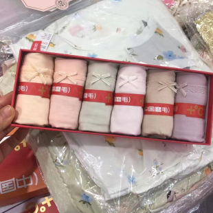 15870 磨毛提花柔软石墨烯底裆六条盒装 彩田内裤 女15869中腰三角裤