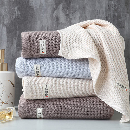 竹一百竹纤维柔软吸水成人洗脸巾