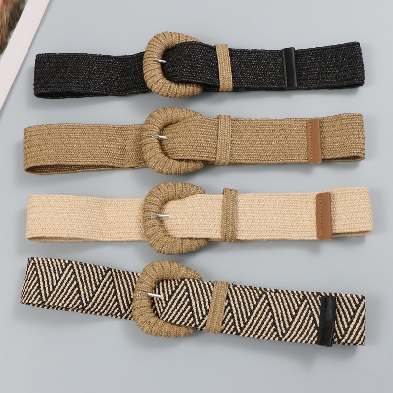 波西米亚风旅游度假个性半圆扣弹力松紧腰腰封搭配裙子毛衣腰带女