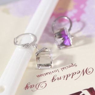 新光饰品 水晶耳钉潮耳环韩国气质网红耳饰爆款高级感时尚耳坠女