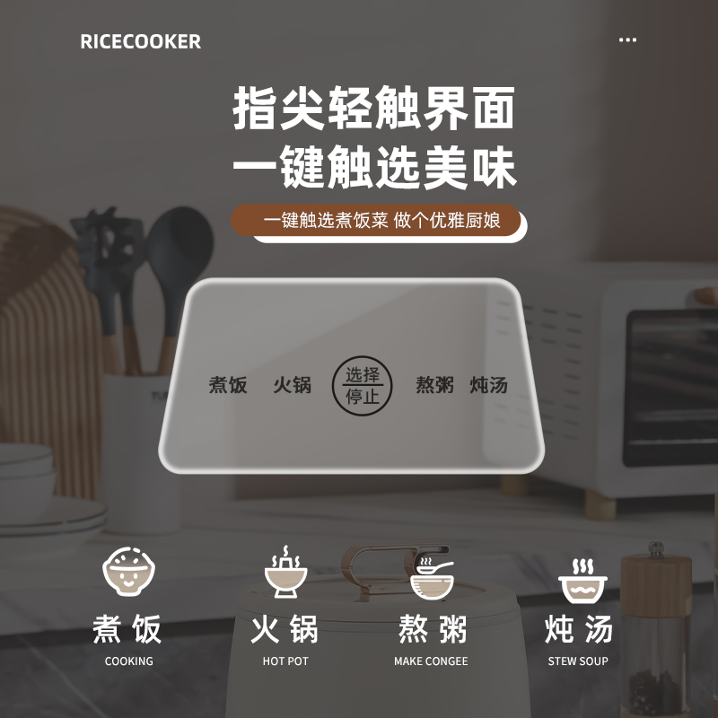 电饭煲小2人煮饭家用宿舍迷你小电饭锅熬粥电煮锅电炖锅多功能电