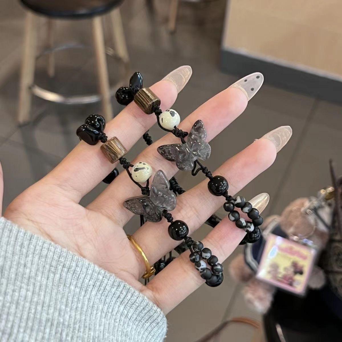 小众百搭古风手工编织新中式
