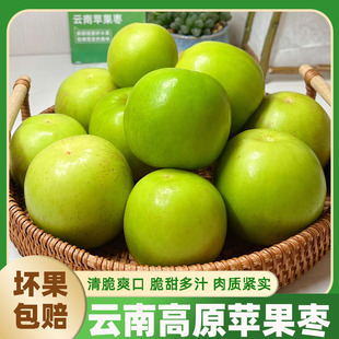 云南西双版 新鲜孕妇水果枣子产地直发整箱 纳高山苹果枣甜脆枣当季