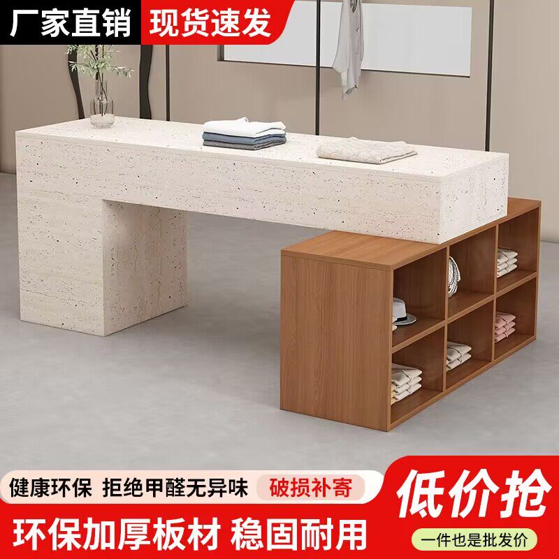 店铺小型中岛展示桌鞋子包包展台服装店中岛台展示台女装店流水台