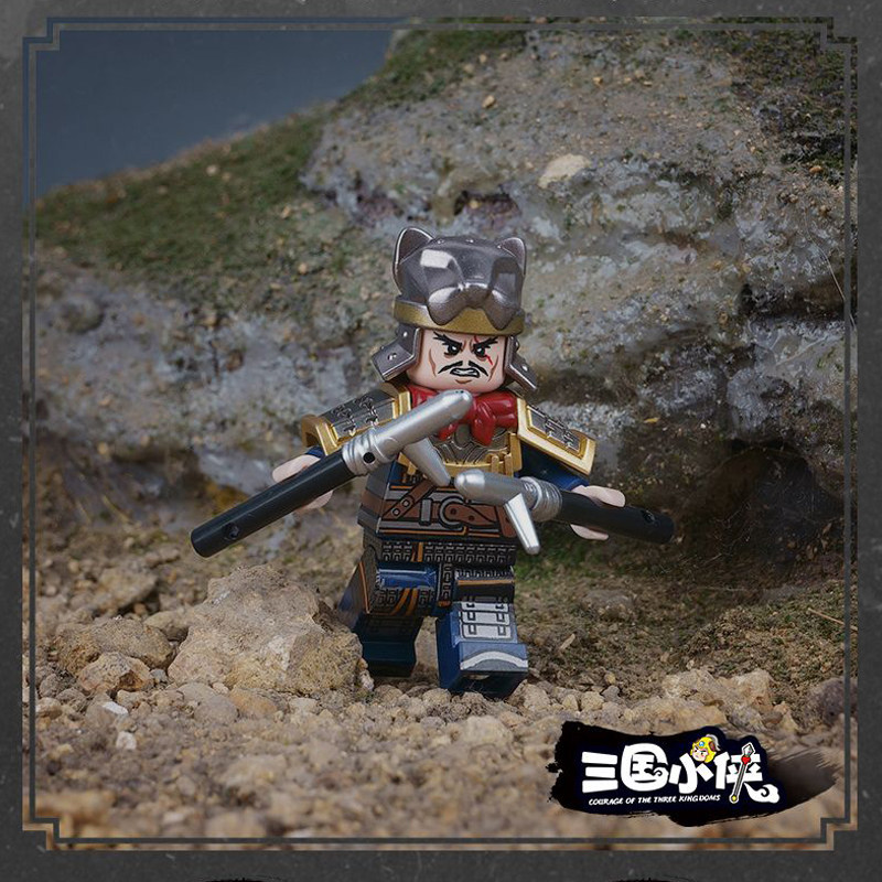 迪库三国小侠系列百战精兵丹阳兵陷阵营古代士兵人仔拼装积木玩具