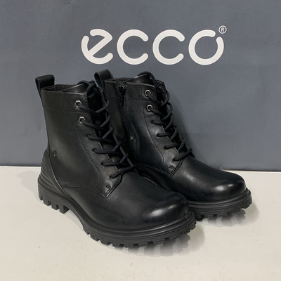 ECCO爱步女鞋女靴马丁靴厚底秋冬靴子系带骑士靴短靴460533