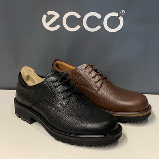 ECCO爱步男鞋新款牛皮德比鞋商务正装皮鞋550224都市奥斯陆