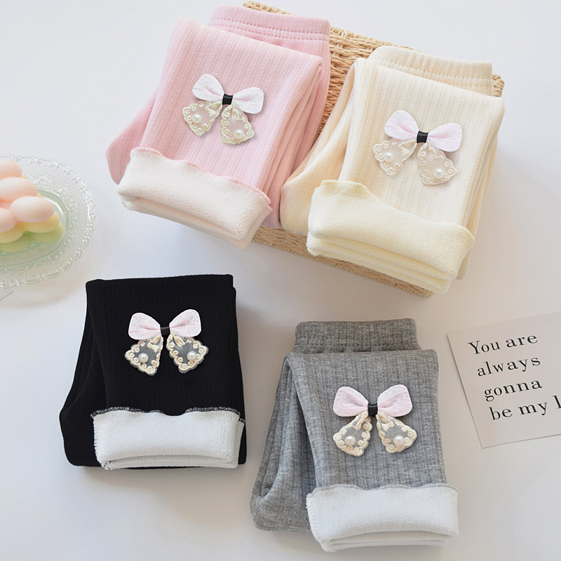 女童打底裤春秋冬季加薄绒九分中厚儿童加绒加厚外穿女宝宝裤袜子,童装/婴儿装/亲子装,裤子,淘宝优惠券,粉丝福利购,淘宝优惠卷