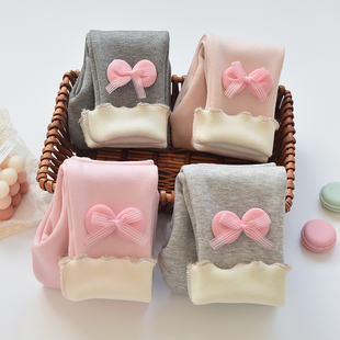 小女孩保暖儿童裤 外穿洋气女宝宝棉裤 子 加厚秋冬装 女童加绒打底裤