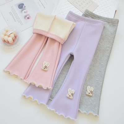 冬季特厚女童加绒打底裤