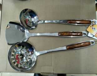 顺适 厨房汤勺 炒铲 漏勺 不锈钢勺子 铲子 罩力 粥勺 锅铲 煎铲