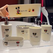 家用高级感洗漱杯套装 卫生间浴室用品轻奢情侣漱口杯牙具收纳架