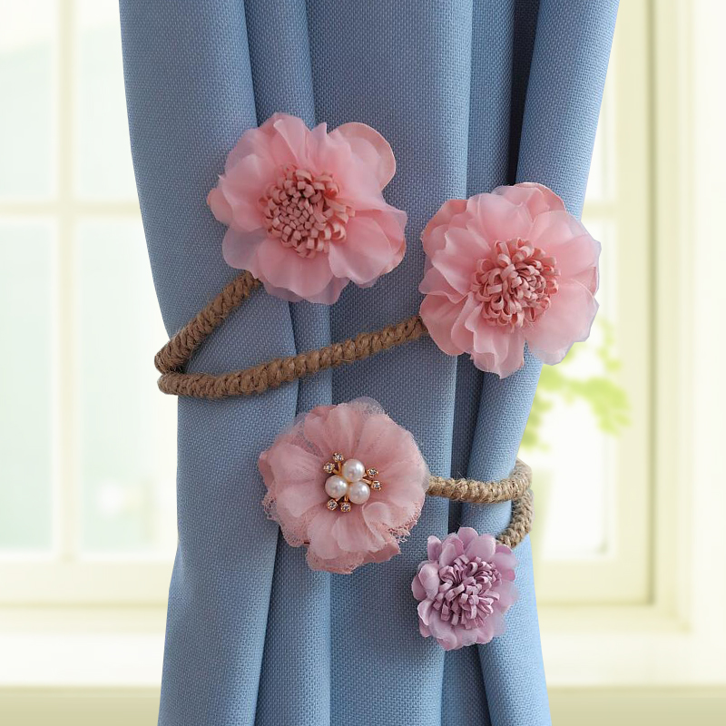 新树枝花窗帘绑带收拢绑绳扎束带