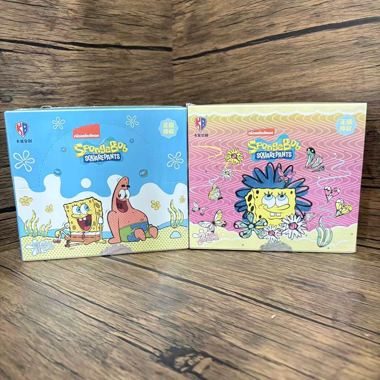 卡宝文创海绵宝宝神秘盒子拍立得卡片经典豪华动漫周边盲盒收藏卡