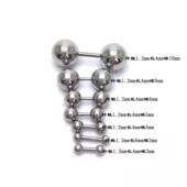 YY穿刺饰品 2.0粗 1.6 钛钢4mm短杆系带钉阴钉男士 阴环乳钉pa1.2