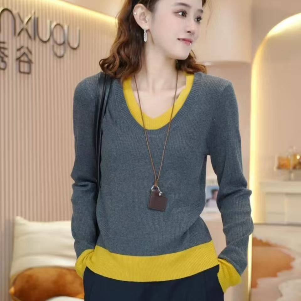 假两件针织衫女2025新款