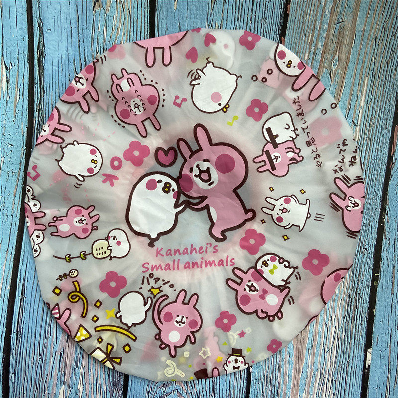 CUTE CARTOON BATH SHOWER CAP WATERPROOF ANTI-FOULING ANTI-HOOD HOOD BABY SHOWER DRY HAIR ELASTIC DUSTPROOF CAP BAKED OIL CAP