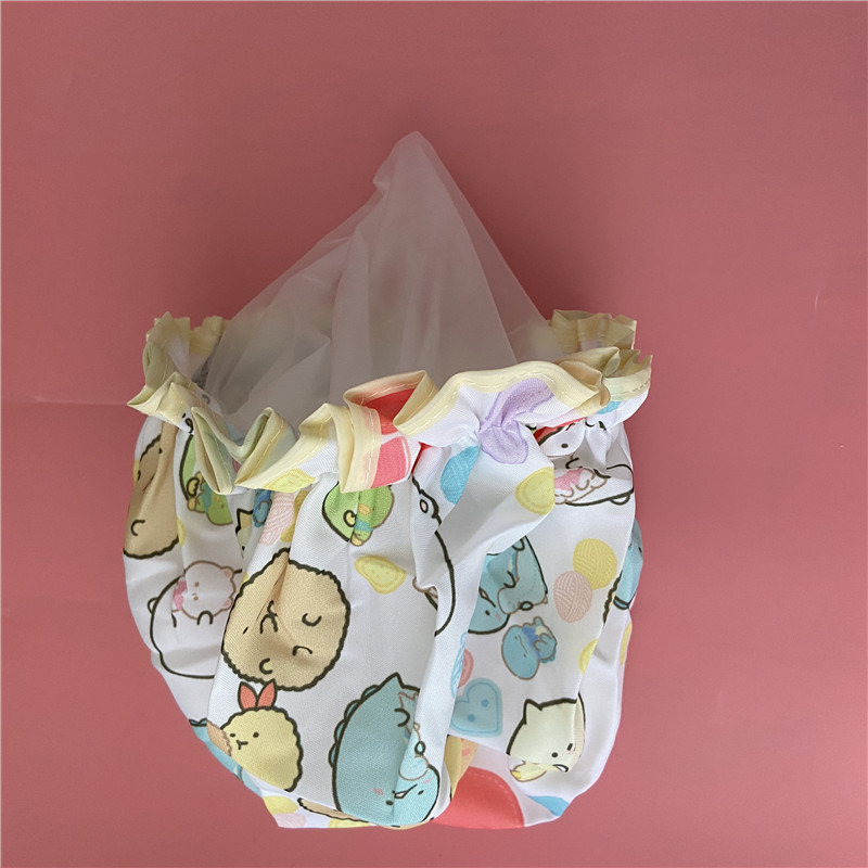 JAPAN DAISO DAISO SHOWER CAP BATH WATERPROOF THICKENED HOOD SHOWER CAP DOUBLE TRANSPARENT CUTE CARTOON ANTI-FUME