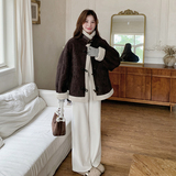 现货牛角扣羊羔毛外套099-D189-P185－K278，女装皮草，浙宝099