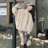 米杏色小香风棒球服外套女冬季2024新款加厚高级感超好看短款棉衣，女装毛呢外套，浙宝099